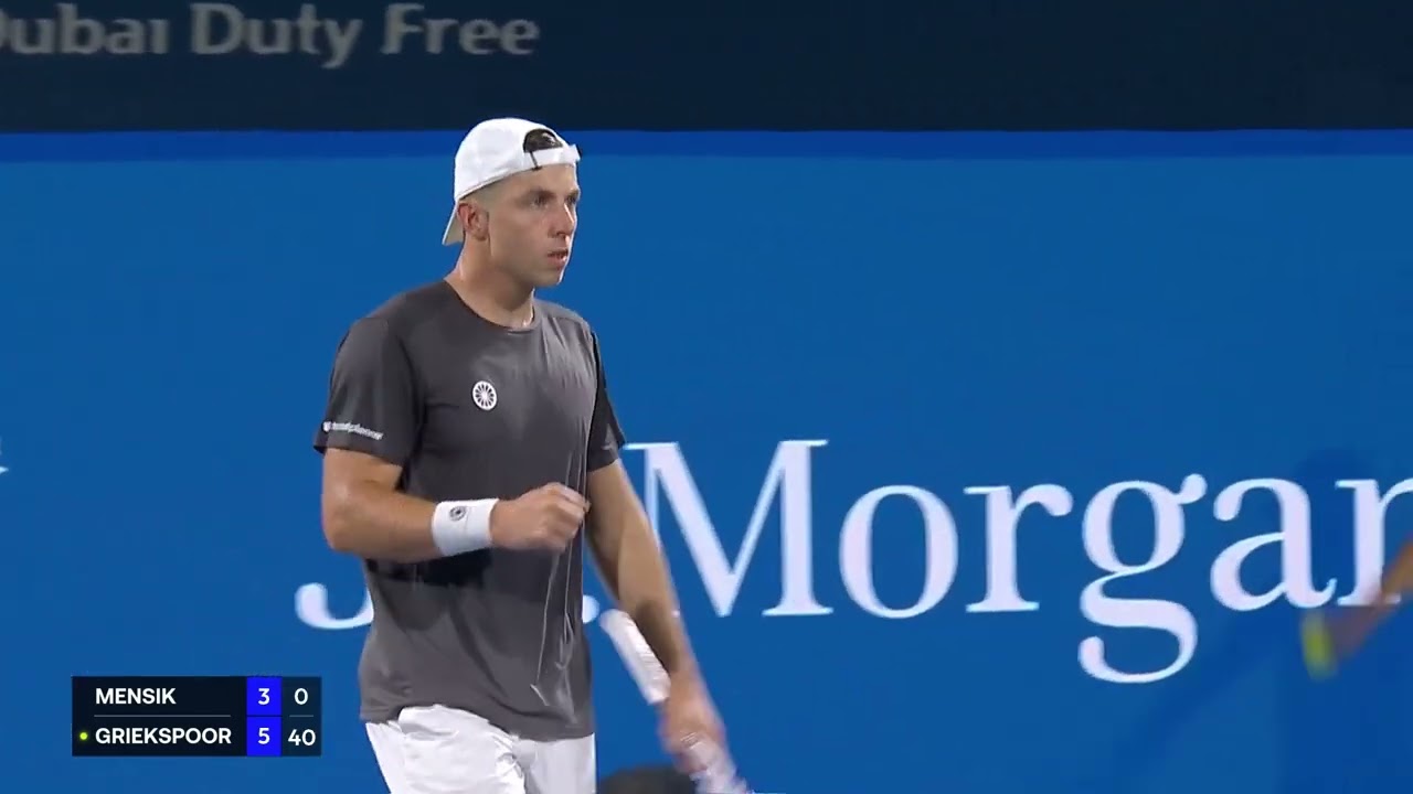 Tallon Griekspoor's Dominant Dubai QF Performance Against Mensik